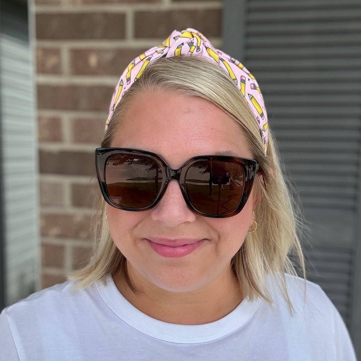 Pink School Theme Headband