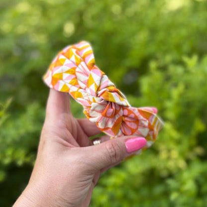 Orange and White Headband