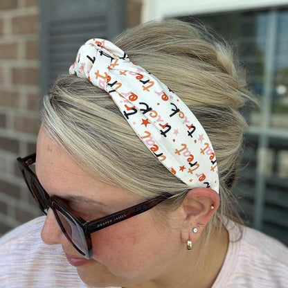 Fun Trick or Treat Halloween Topknot Headband, Comfortable Topknot Headband, Women & Girls (age 5+)