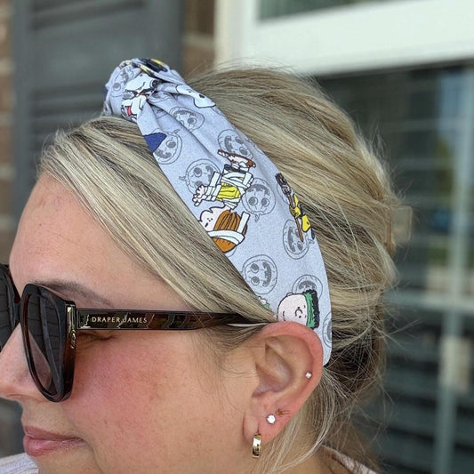 Peanuts Halloween Topknot Headband, Snoopy Halloween Topknot Headband, Comfortable Topknot Headband, Women & Girls (age 5+)