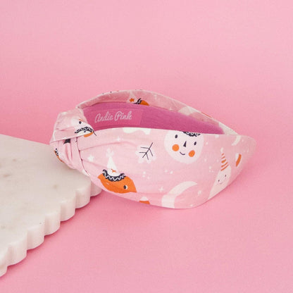 Spooky Cute Pink Topknot Headband | Halloween Headband