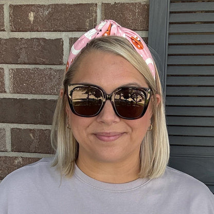 Spooky Cute Pink Topknot Headband | Halloween Headband
