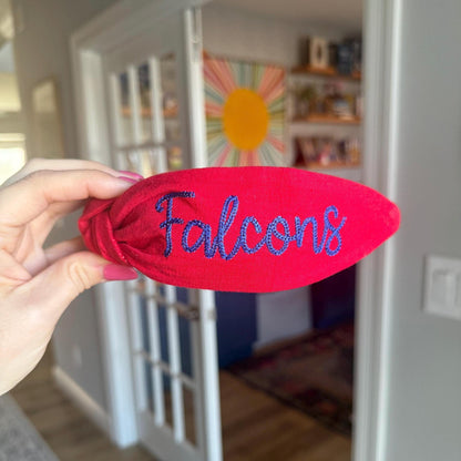 Red and Blue Falcons Headband