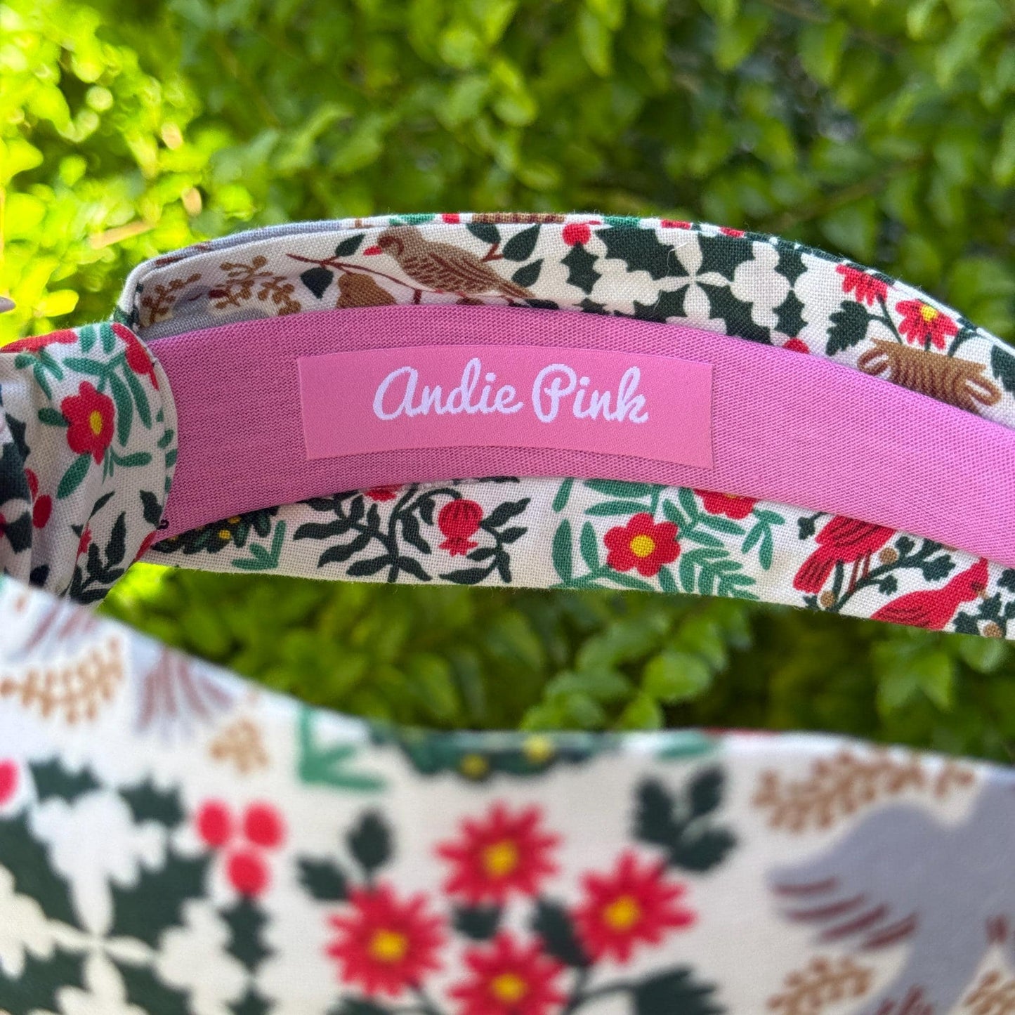Cream Christmastide Headbands | Made with Rifle Paper Company Fabric