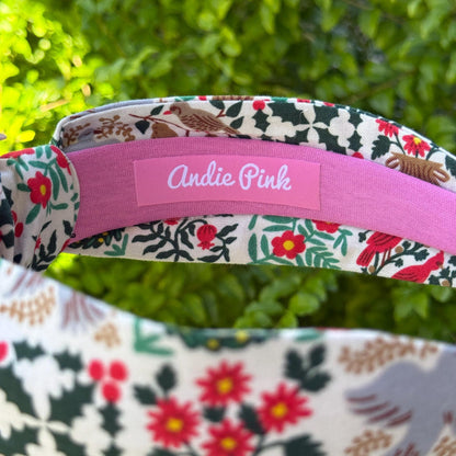 Cream Christmastide Headbands | Made with Rifle Paper Company Fabric