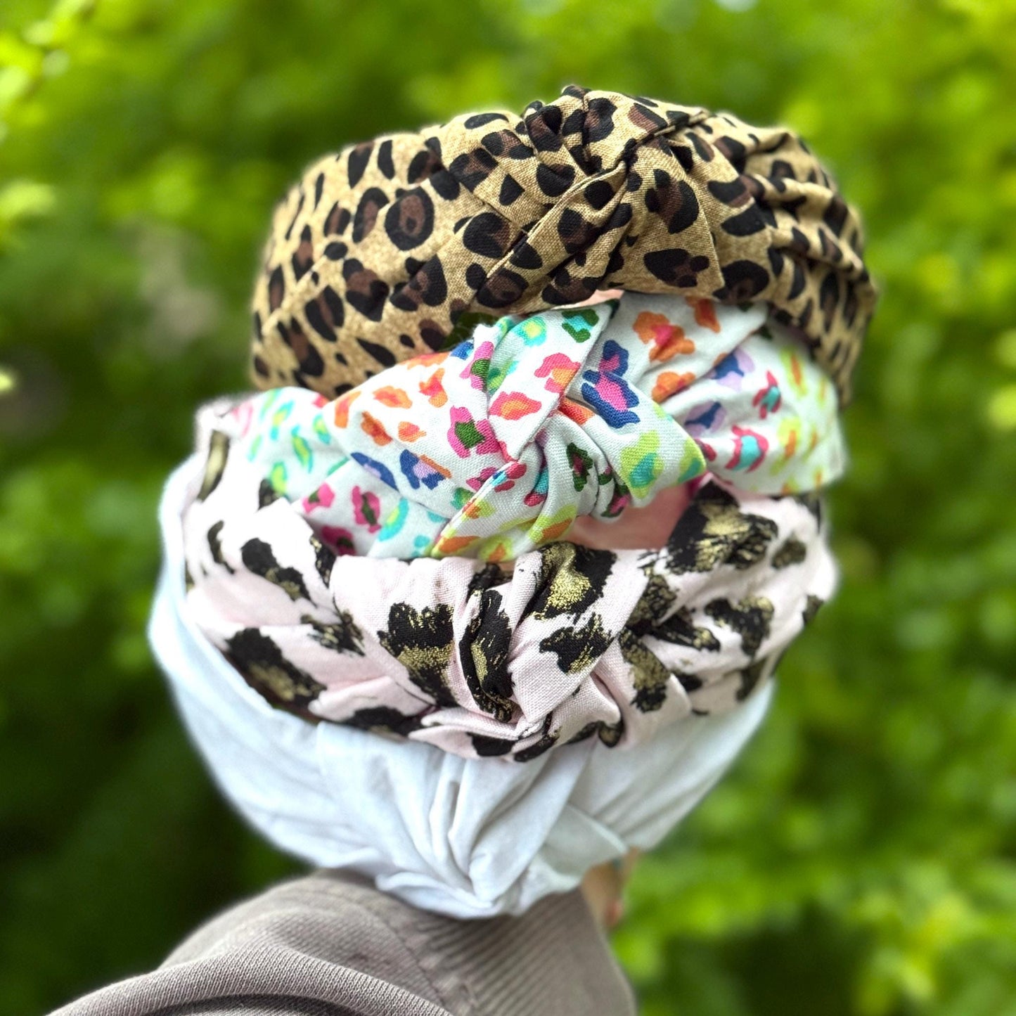 Classic Brown & Black Leopard Print Headband