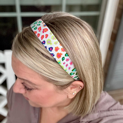 Colorful Leopard Print Headband