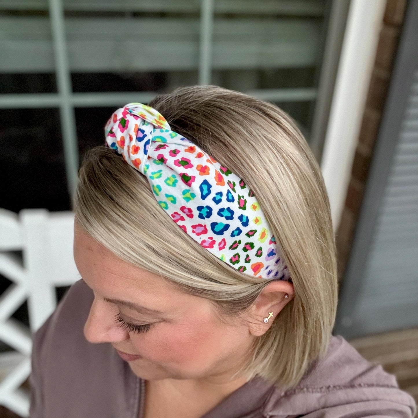 Colorful Leopard Print Headband