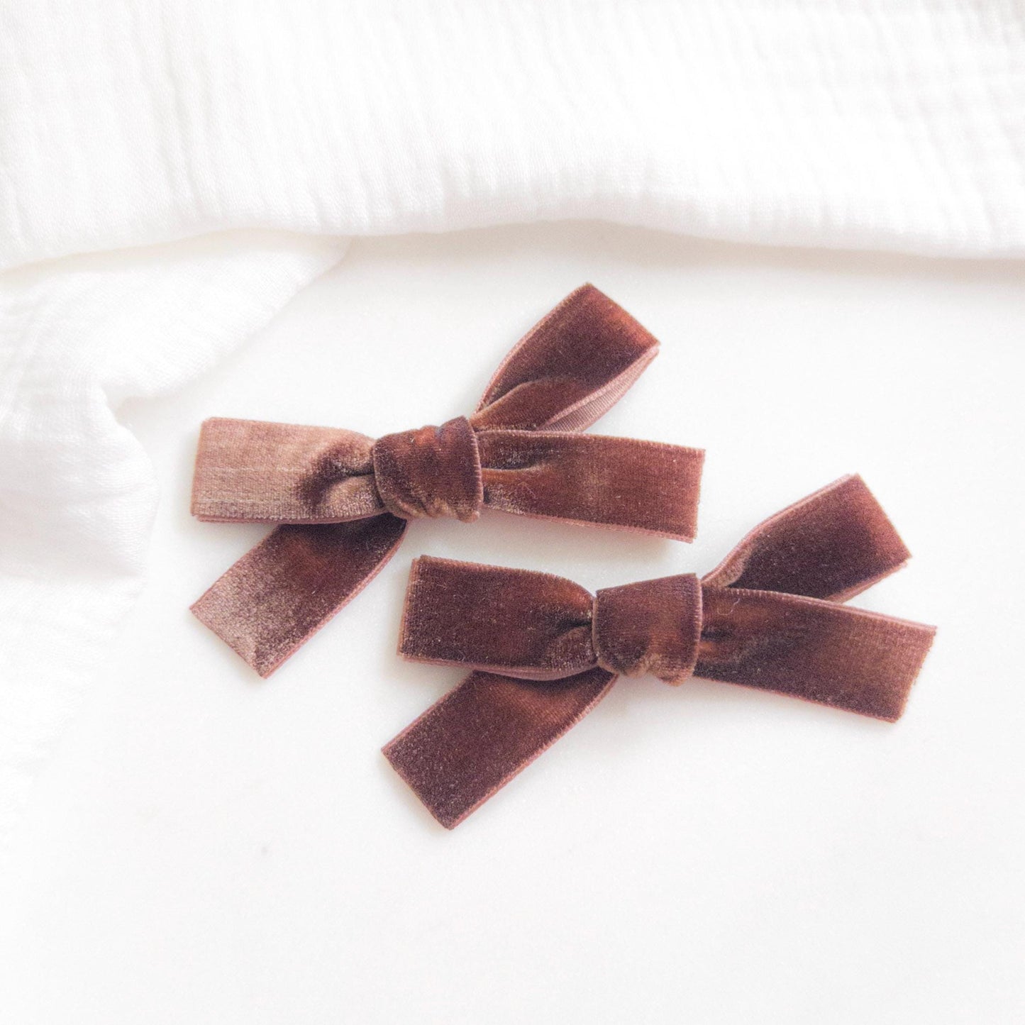 Chocolate Brown Hair Bows for Toddlers & Babies