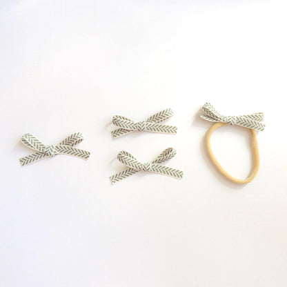 Chocolate Brown Hair Bows for Toddlers & Babies