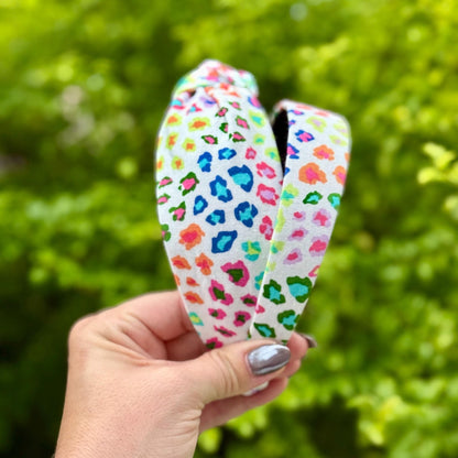 Colorful Leopard Print Headband