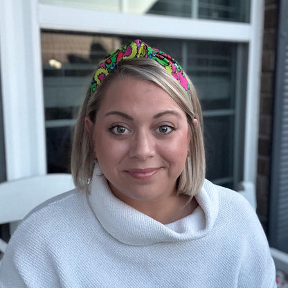 Pink Grinch Christmas Headband