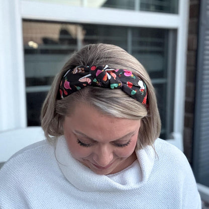 Black Vintage Theme Christmas Holiday Headband