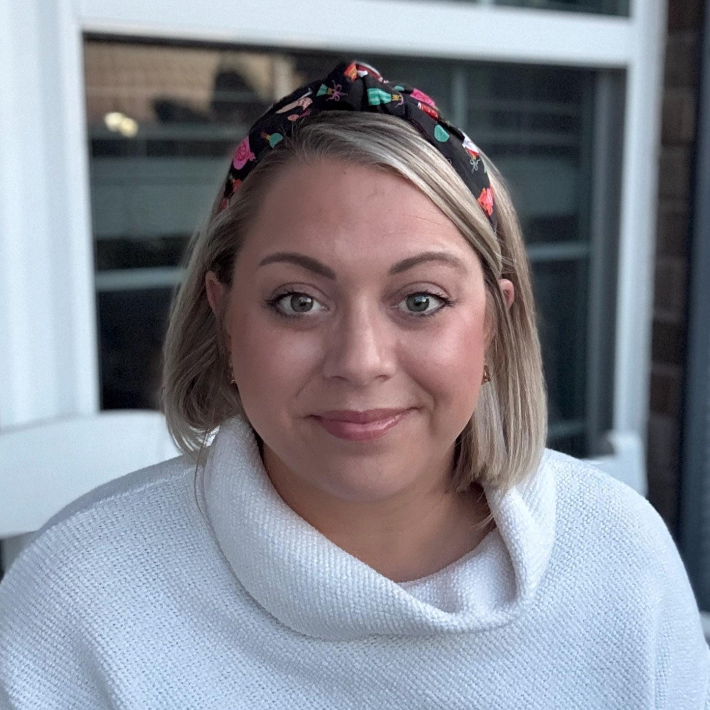 Black Vintage Theme Christmas Holiday Headband