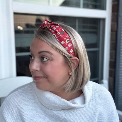 Red Christmas Mug Christmas Holiday Headband