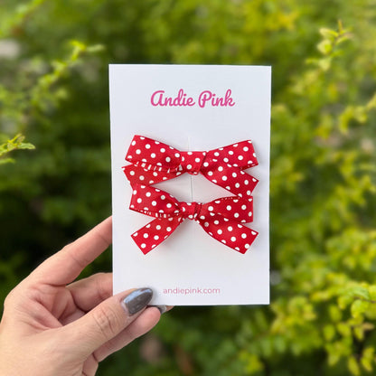 Red and Green Christmas Bows for Toddlers & Little Girls | 3 Styles Available