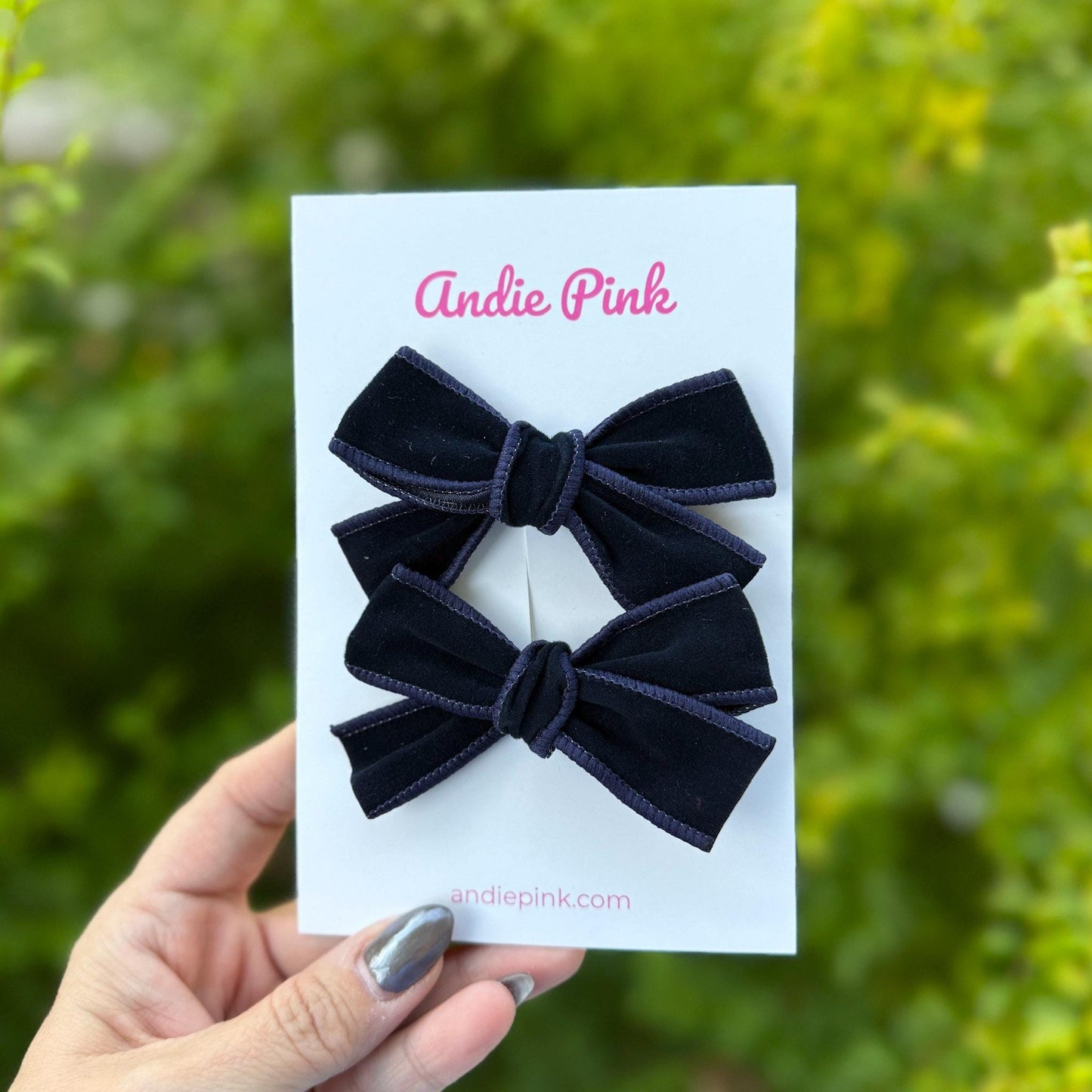 Velvet Hair Bows for Toddlers & Little Girls | 3 Styles Available