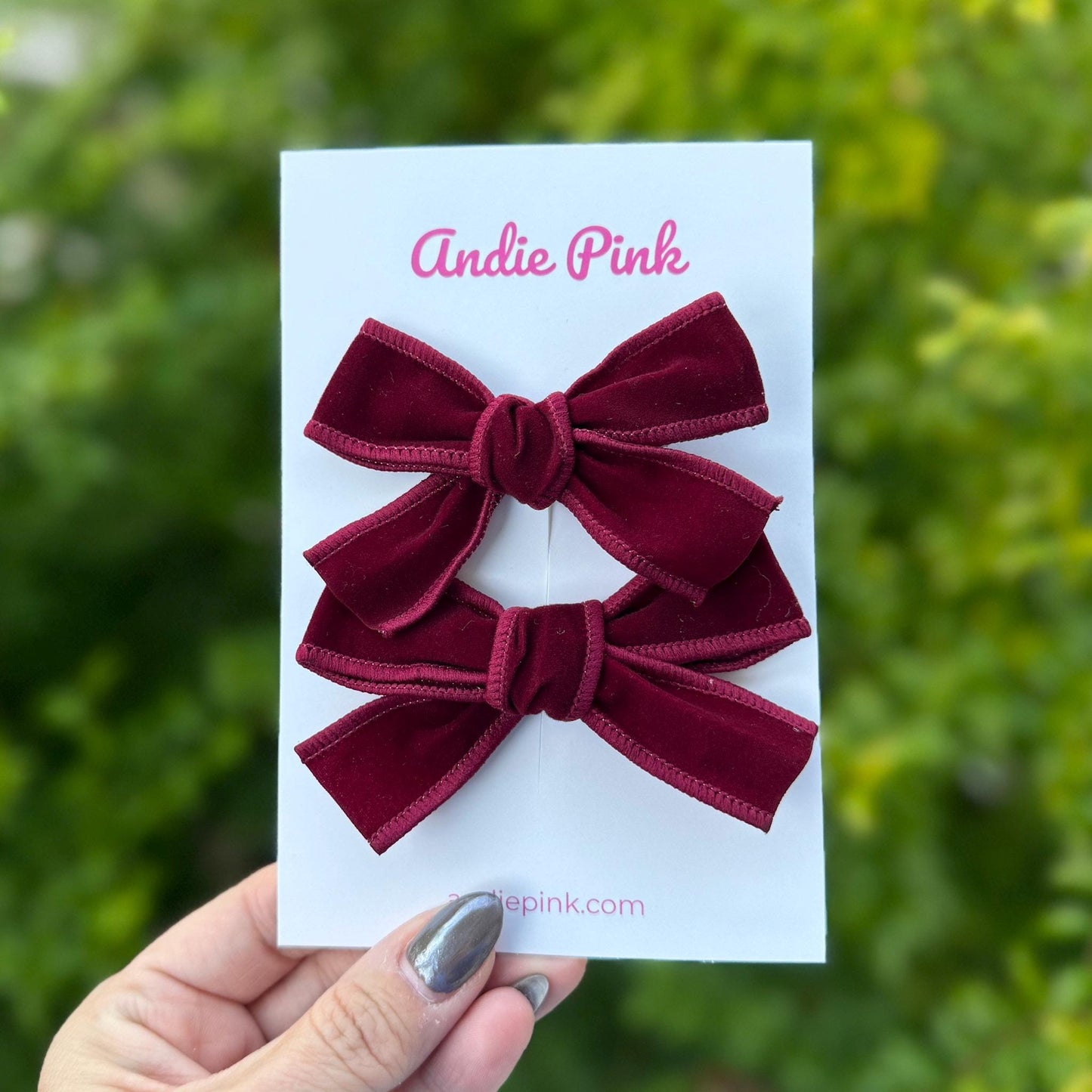 Velvet Hair Bows for Toddlers & Little Girls | 3 Styles Available