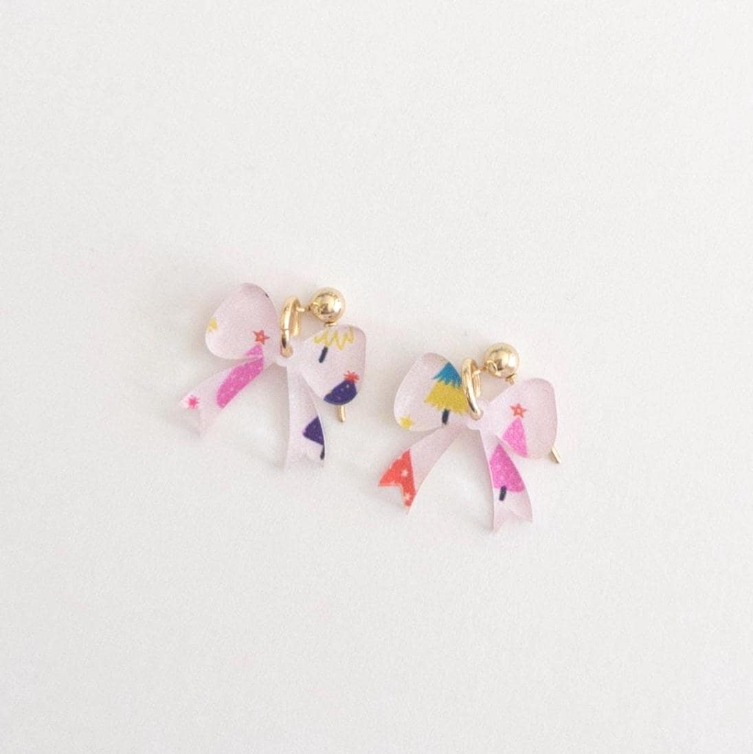 Little Christmas Bow Earrings | Multiple Colors to Choose From | Hypoallergenic & Nickle Free