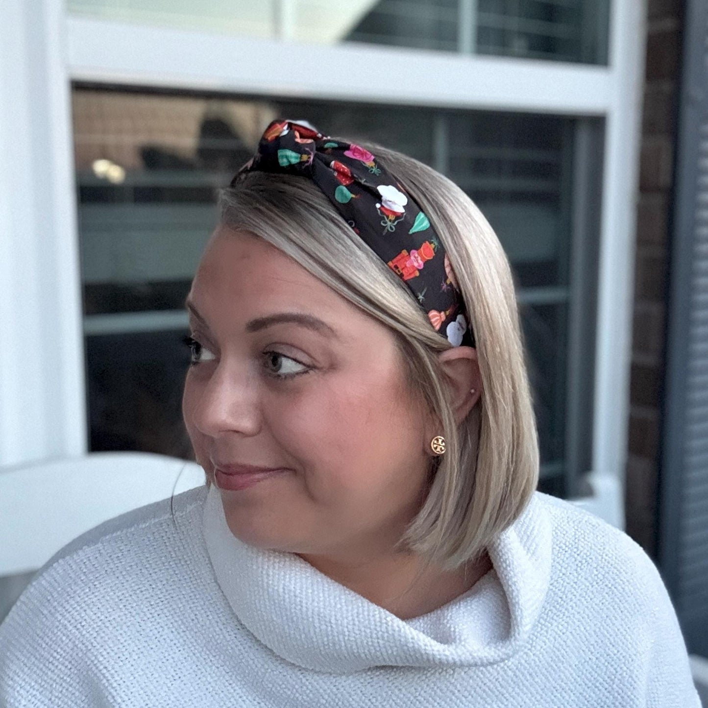 Black Vintage Theme Christmas Holiday Headband