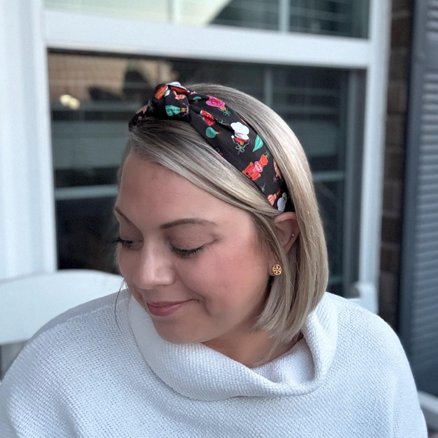 Black Vintage Theme Christmas Holiday Headband