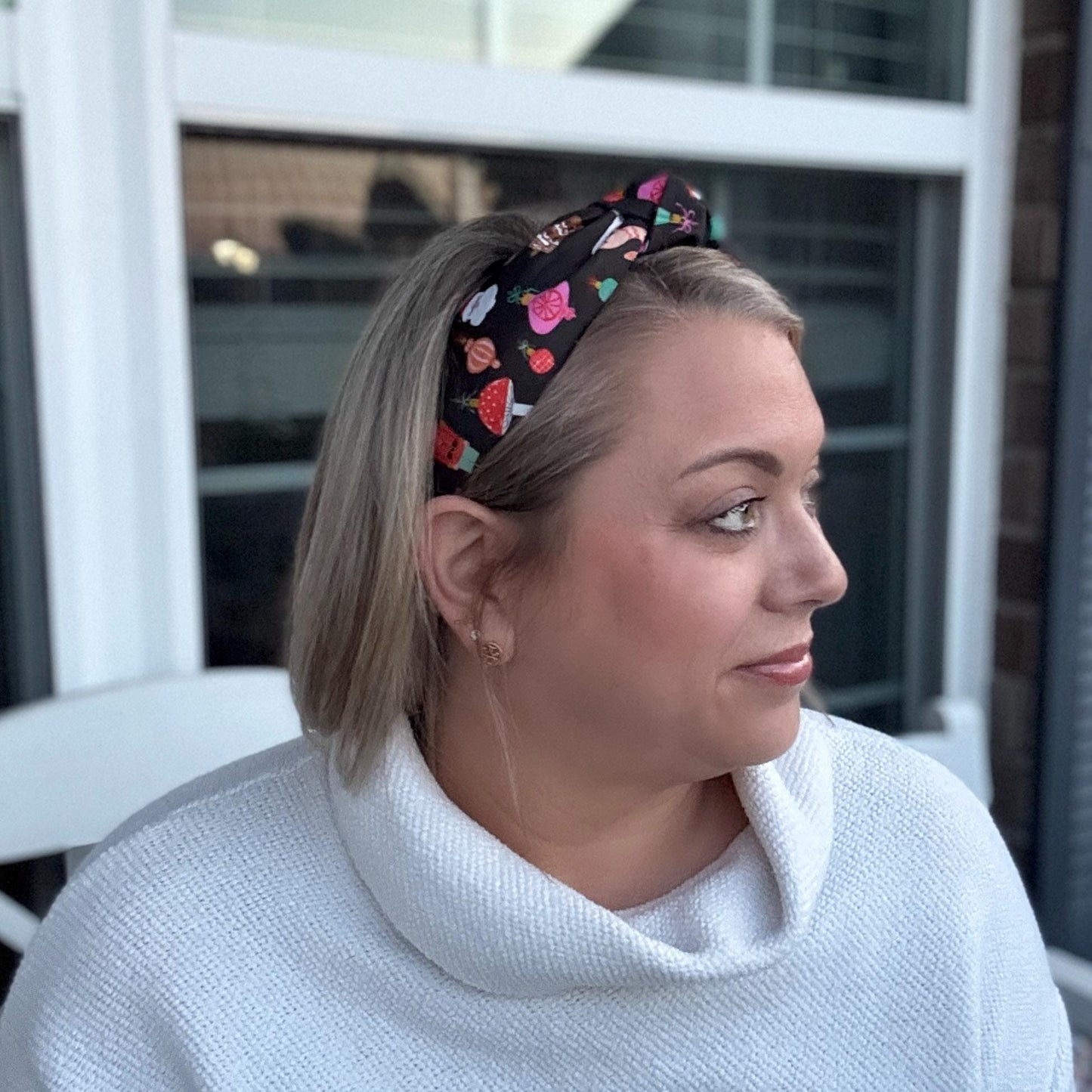 Black Vintage Theme Christmas Holiday Headband