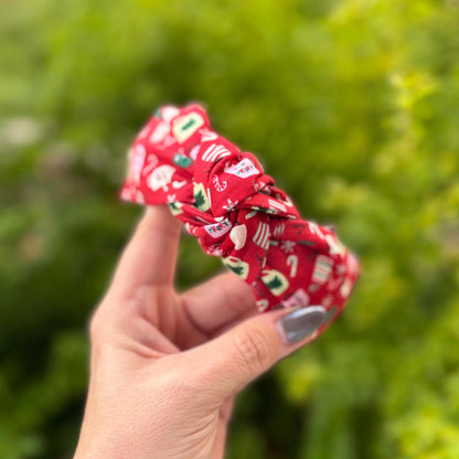 Red Christmas Mug Christmas Holiday Headband