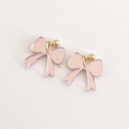 Little Christmas Bow Earrings | Multiple Colors to Choose From | Hypoallergenic & Nickle Free