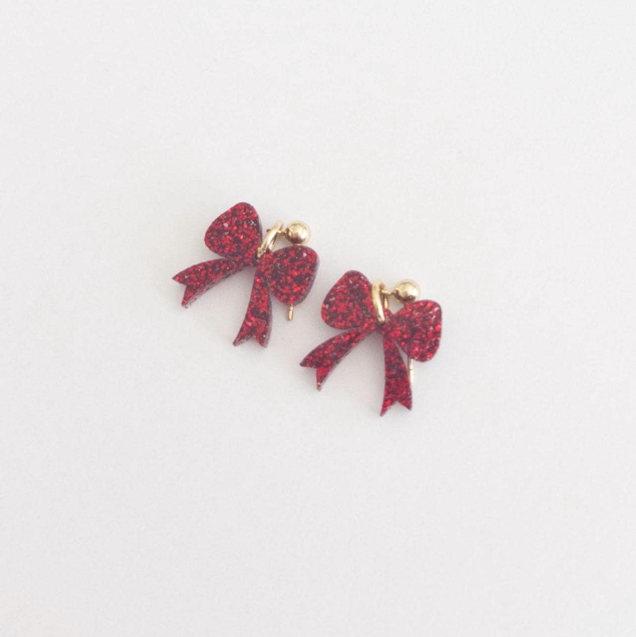 Little Christmas Bow Earrings | Multiple Colors to Choose From | Hypoallergenic & Nickle Free