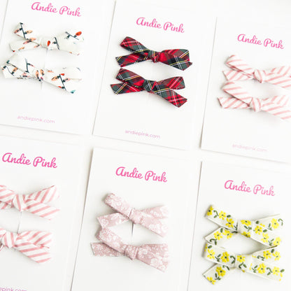 Pink Piggy Bow Sets | 2 Styles Available