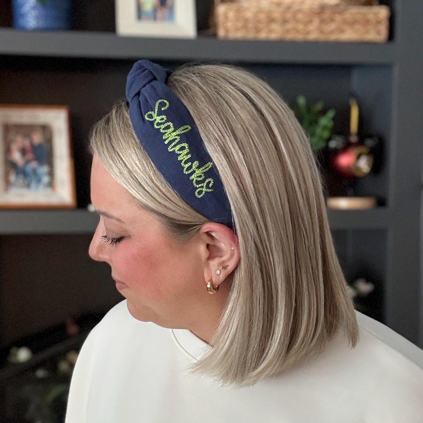 Patriots & Seahawks Embroidered Headbands