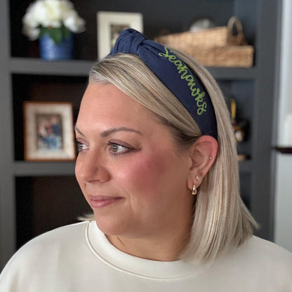 Patriots & Seahawks Embroidered Headbands