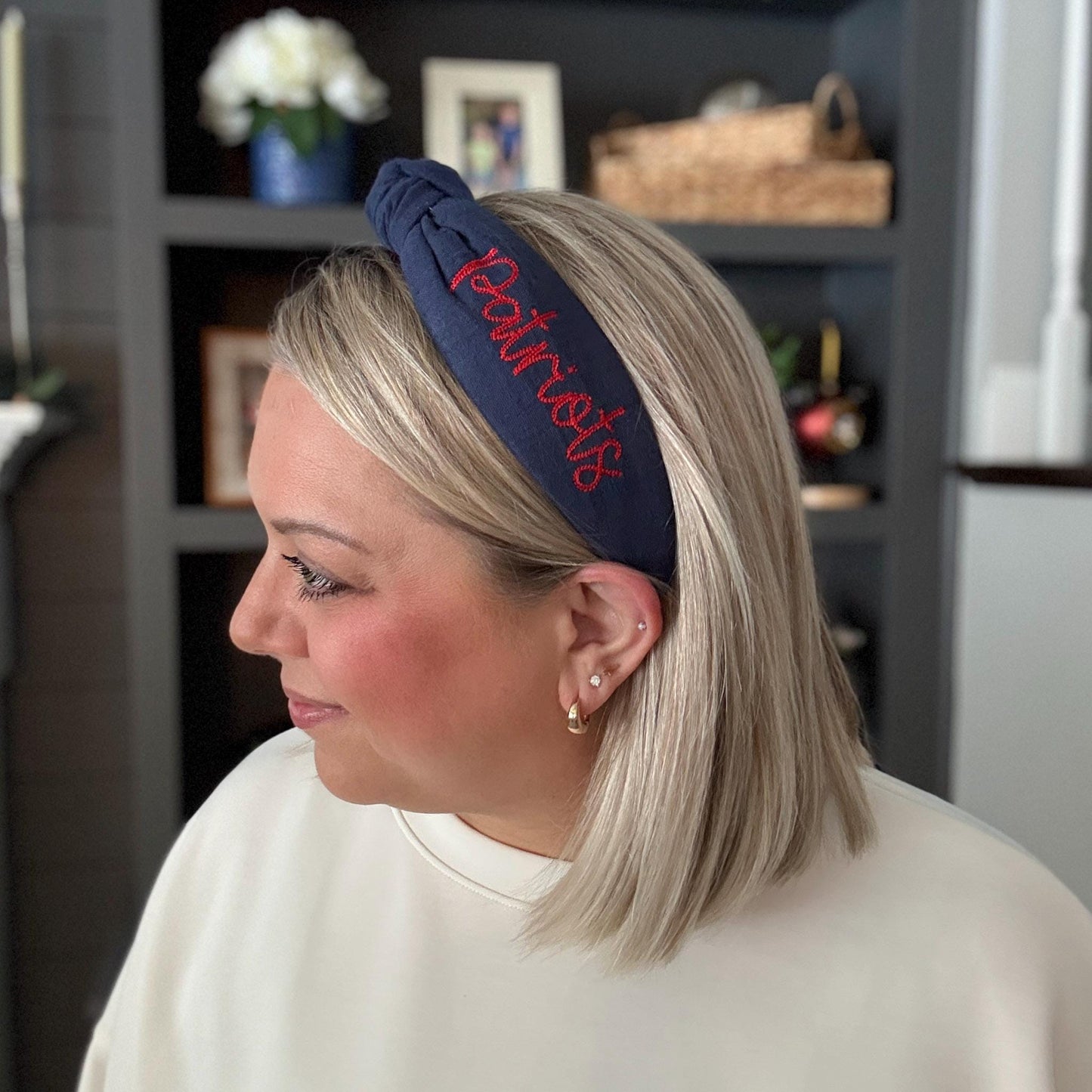 Patriots & Seahawks Embroidered Headbands