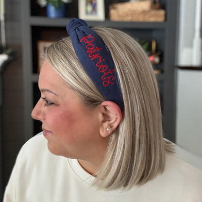 Patriots & Seahawks Embroidered Headbands