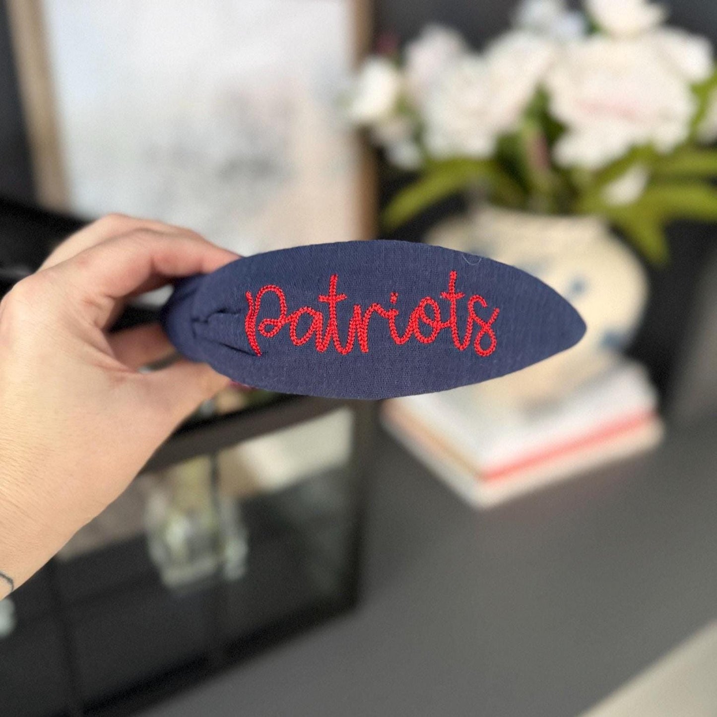 Patriots & Seahawks Embroidered Headbands