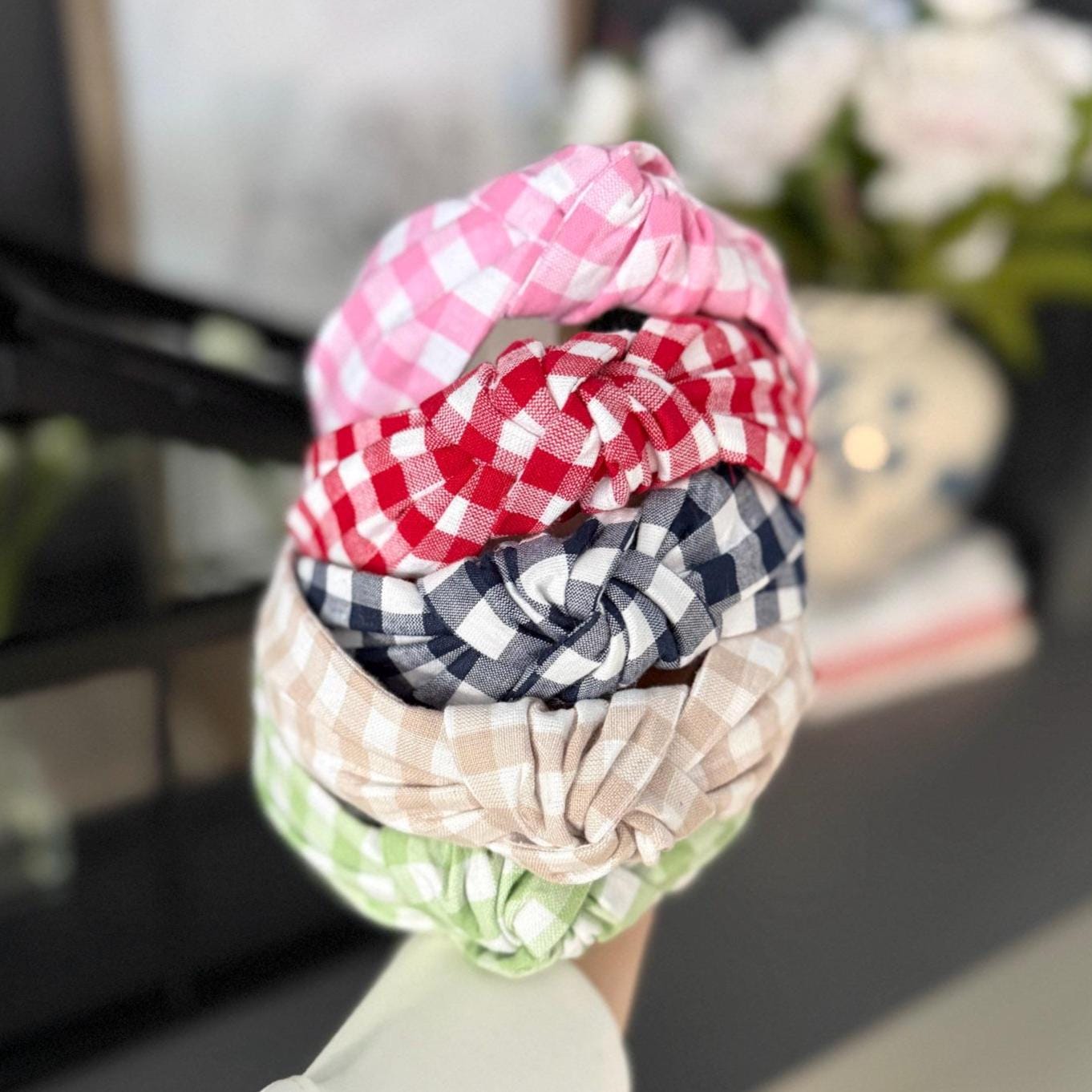 Classic Gingham Headbands | 5 Color Options