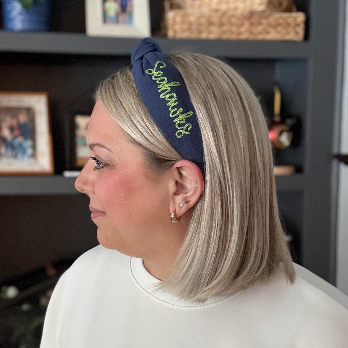 Patriots & Seahawks Embroidered Headbands