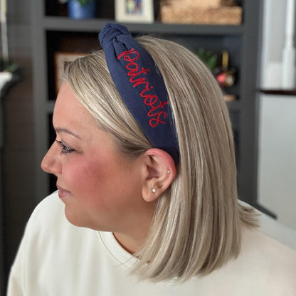 Patriots & Seahawks Embroidered Headbands