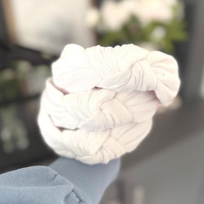 Solid White Headband
