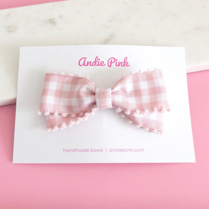 Light Pink Gingham | 4 inches