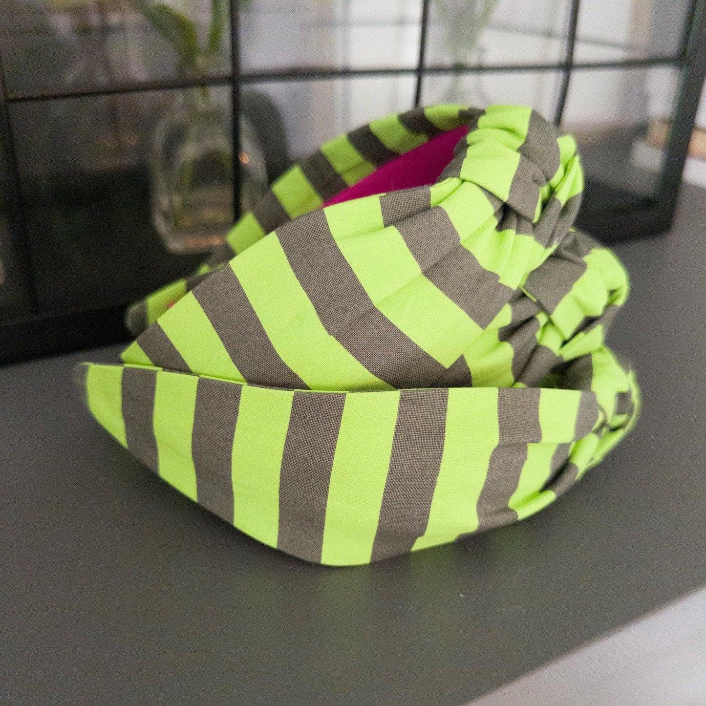 Green Stripe Headband