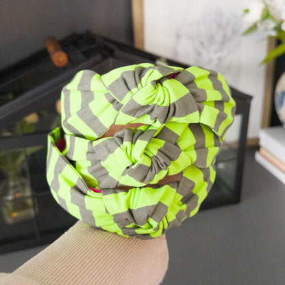 Green Stripe Headband