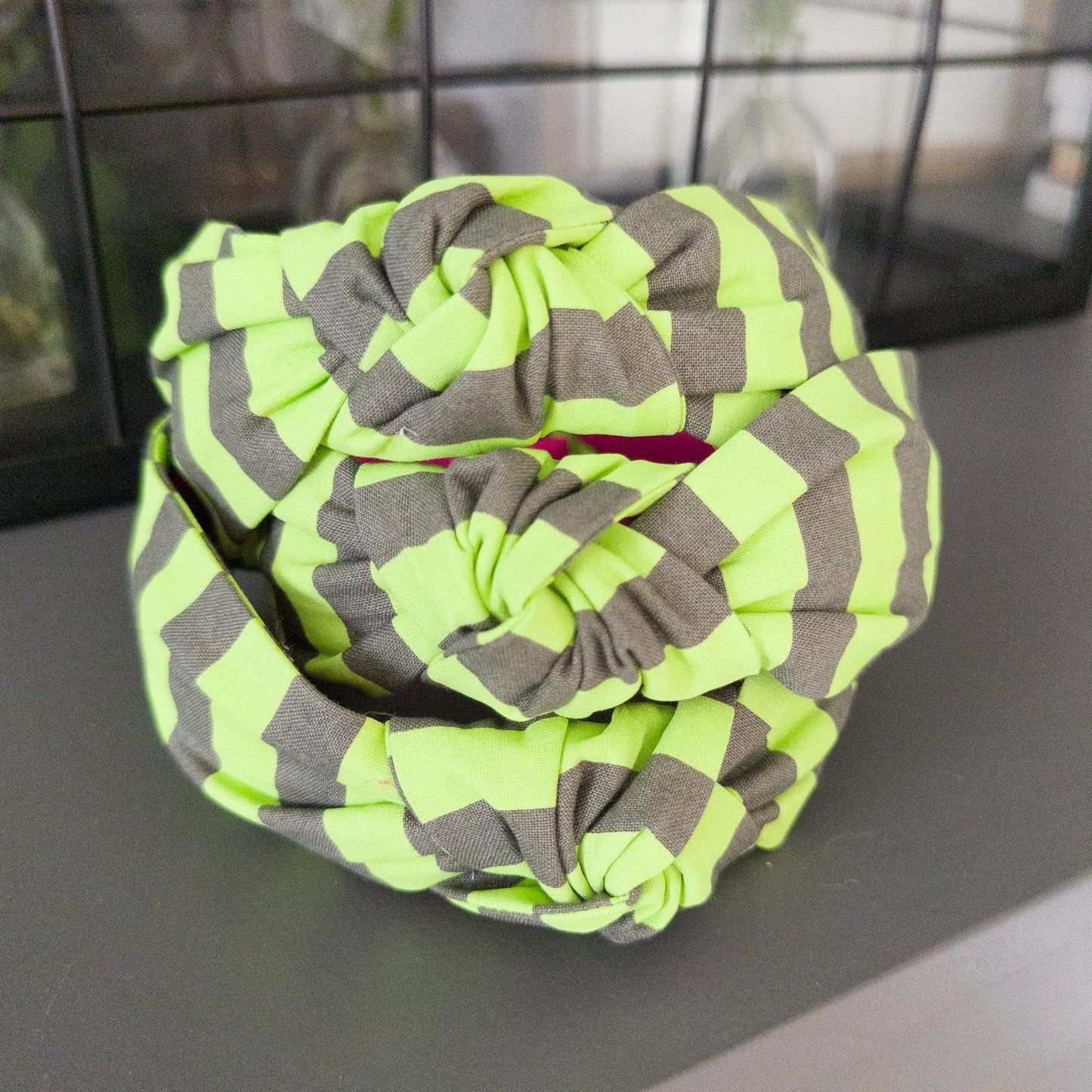 Green Stripe Headband
