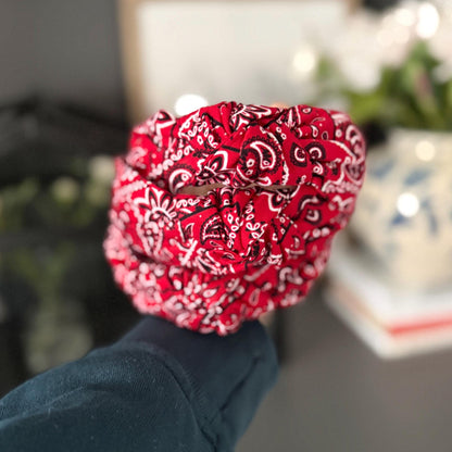 Red Bandana Headband