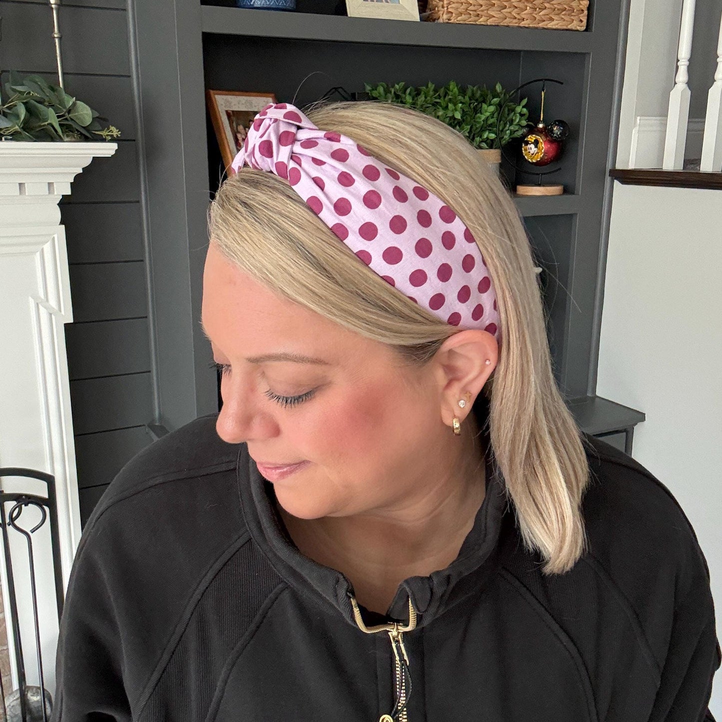 Purple and Pink Polka Dot Headbands | 6 Color Options