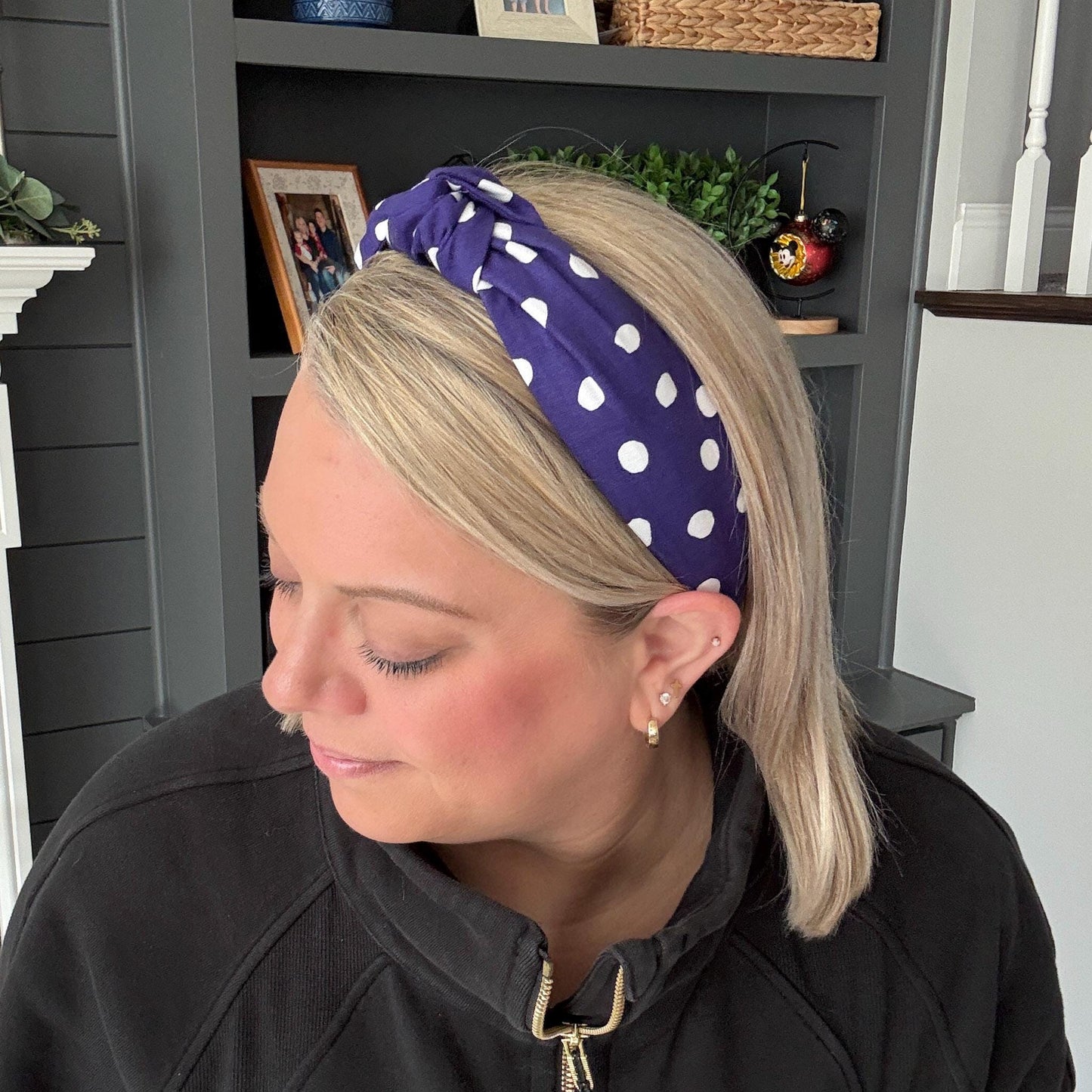 Purple and Pink Polka Dot Headbands | 6 Color Options