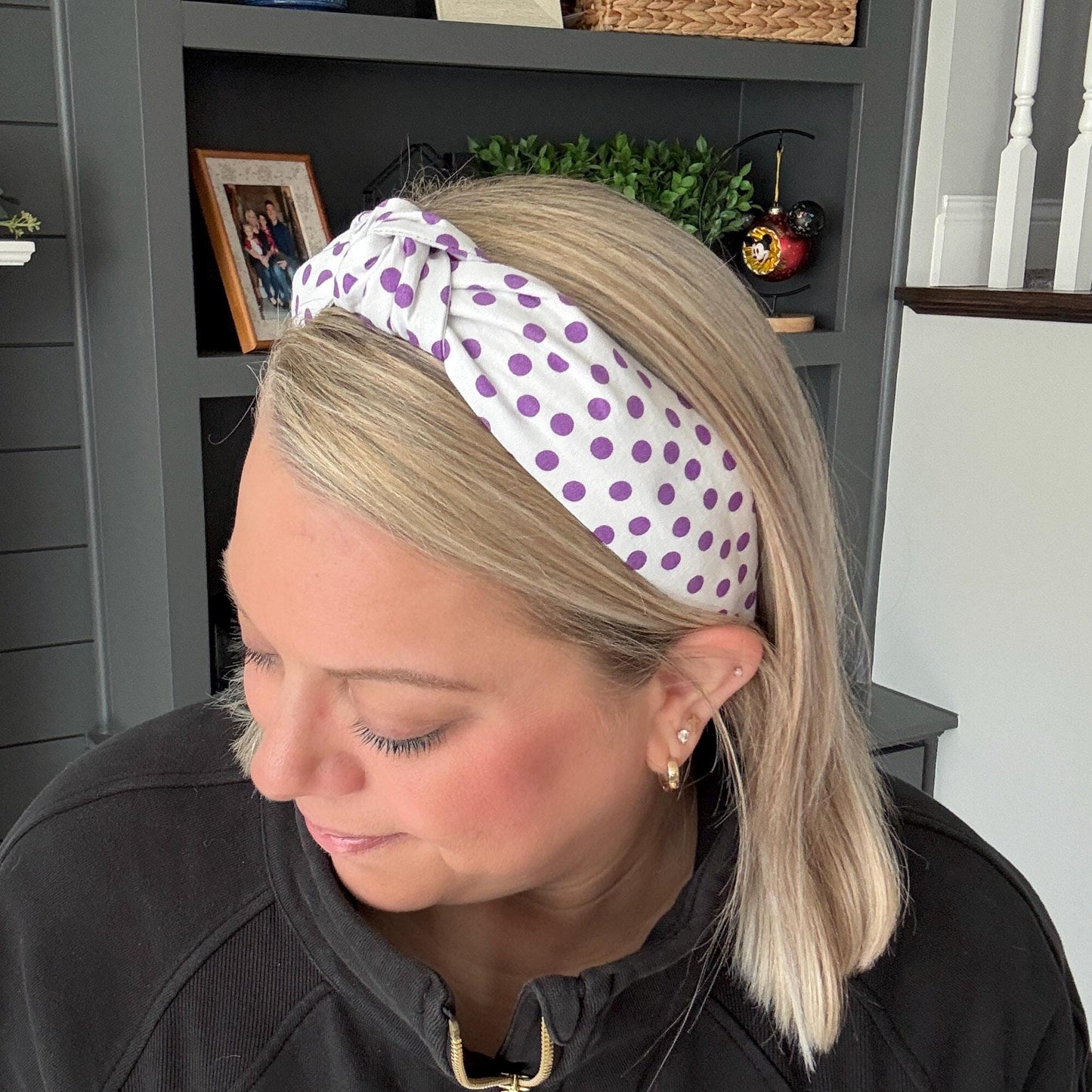 Purple and Pink Polka Dot Headbands | 6 Color Options