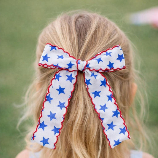 Red, White, and Blue Long Tail Bows