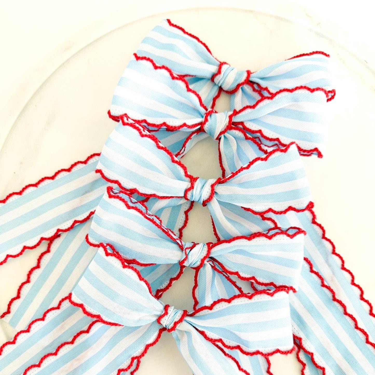 Red, White, and Blue Long Tail Bows