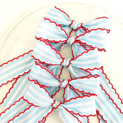 Red, White, and Blue Long Tail Bows